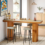 Tribesigns Long Bar Table, 62.9-Inch Rectangular Counter Height Pub Table for Kitchen Dining Room Tribesigns