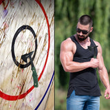 OSAIV Throwing Axes Set, Full Tang Stainless Steel Well Balanced Hatchet with Wooden Handle, 8.8in Double Bit Axe for Backyard Recreation and Competition, 3 Pack with Storage Bag and Whetstone osaiv