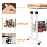 Tektalk 2000 Piece Foldable Puzzle Board with Height Adjustment, Jigsaw Puzzle Table with 2 Felt Cover & 8 Sorting Trays/Drawers, Puzzle Easel with Legs, Enclosed with 4 Roller Wheels Tektalk
