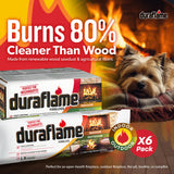 Duraflame 12-Pack Indoor/Outdoor Logs for Fireplace & Fire Pit, 1.5-Hour Burn, 2.5lb Each Duraflame