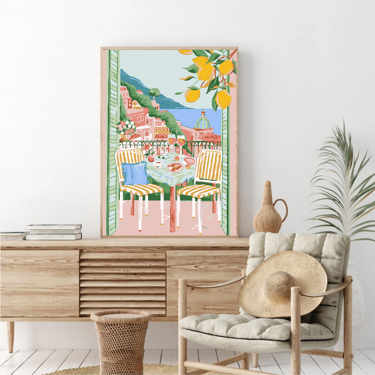 cupmod 6 Packs Paint by Numbers Kit for Adults,Coffee DIY Acrylic Oil Painting Paint by Numbers Kits on Canvas,Adults Paint by Numbers Kits Drawing Paintwork for Home Decor 9.8x13.8inch cupmod