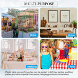 Breling 2 Pcs Sublimation Table Runner Heat Transfer 13 x 72 Inch Table Cover Waterproof White Table Runner Machine Washable Twill Blanks Table Banner for Birthday Wedding Party Banquet Restaurant Breling