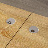 Homsee T-Shaped Corner Desk with File Cabinet - Spacious 94.5" Wooden Office Set for 2 Persons with Shelving and Organisers Homsee