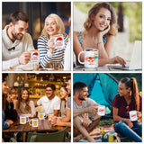 Yephets Sublimation Mugs, 12Pcs Coffee Mugs Blank White Ceramic Coffee Mug Set Sublimation Cups 11 oz Christmas Coffee Mug for Hot Chocolate Latte Tea Milk DIY Products Yephets