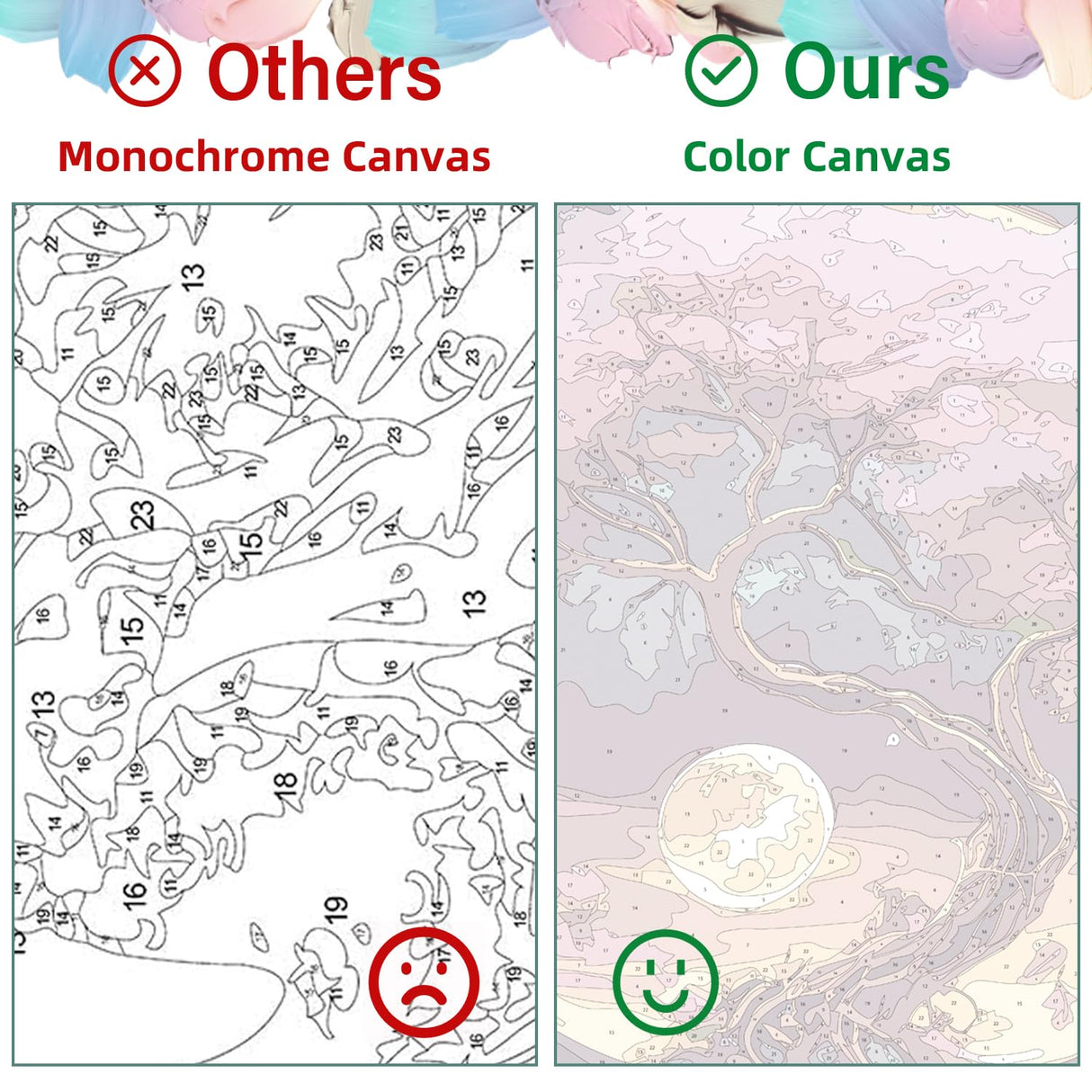 Aestalrcus Tree of Life Paint by Numbers Kit for Adults, Tree Paint by Numbers for Adults Beginner, Painting by Numbers Kits, Relaxation Home Wall Decoration and Gifts 16x20inch Aestalrcus