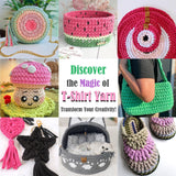 400g Tshirt Yarn for Crochet,Hot Pink T Shirt Soft Elastic Fabric Chunky Thick T-Shirt Crochet Yarn for Crocheting Knitting Beginner Hand Knitting for Bag/DIY Craft/Home Decor-Hot Pink YARFOFUN