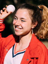 Baseball Earrings for Women 3D Leather Baseball Drop Dangle Earrings Baseball Bat Drop Earrings Baseball Jewelry Baseball Player Gifts Frodete