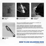 Allturn Plastic Welder 2 in 1,Plastic Welding Kit Car Bumper Repair Kit,4 Types of Plastic Welding Staples,Plastic Welding Rods Consumables Kit,YELLOW. Allturn