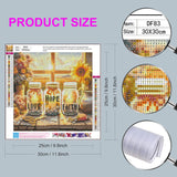 5D Diamond Art Painting Kits for Adults Beginner,Faith,Hope,Love Wishing Bottle Diamond Art On Canvas,DIY Religious Christian Diamond Dots Gem Arts and Crafts for Home Wall Decor 12X12IN DIYDECORFUN