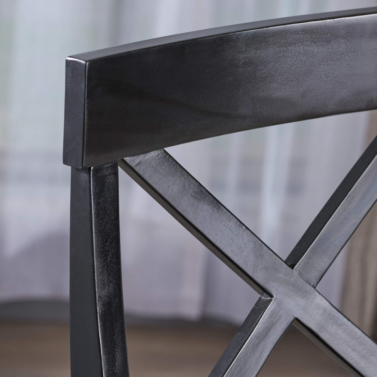 Christopher Knight Home Roshan Farmhouse Acacia Wood Dining Chairs, Black / Walnut Christopher Knight Home