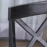 Christopher Knight Home Roshan Farmhouse Acacia Wood Dining Chairs, Black / Walnut Christopher Knight Home