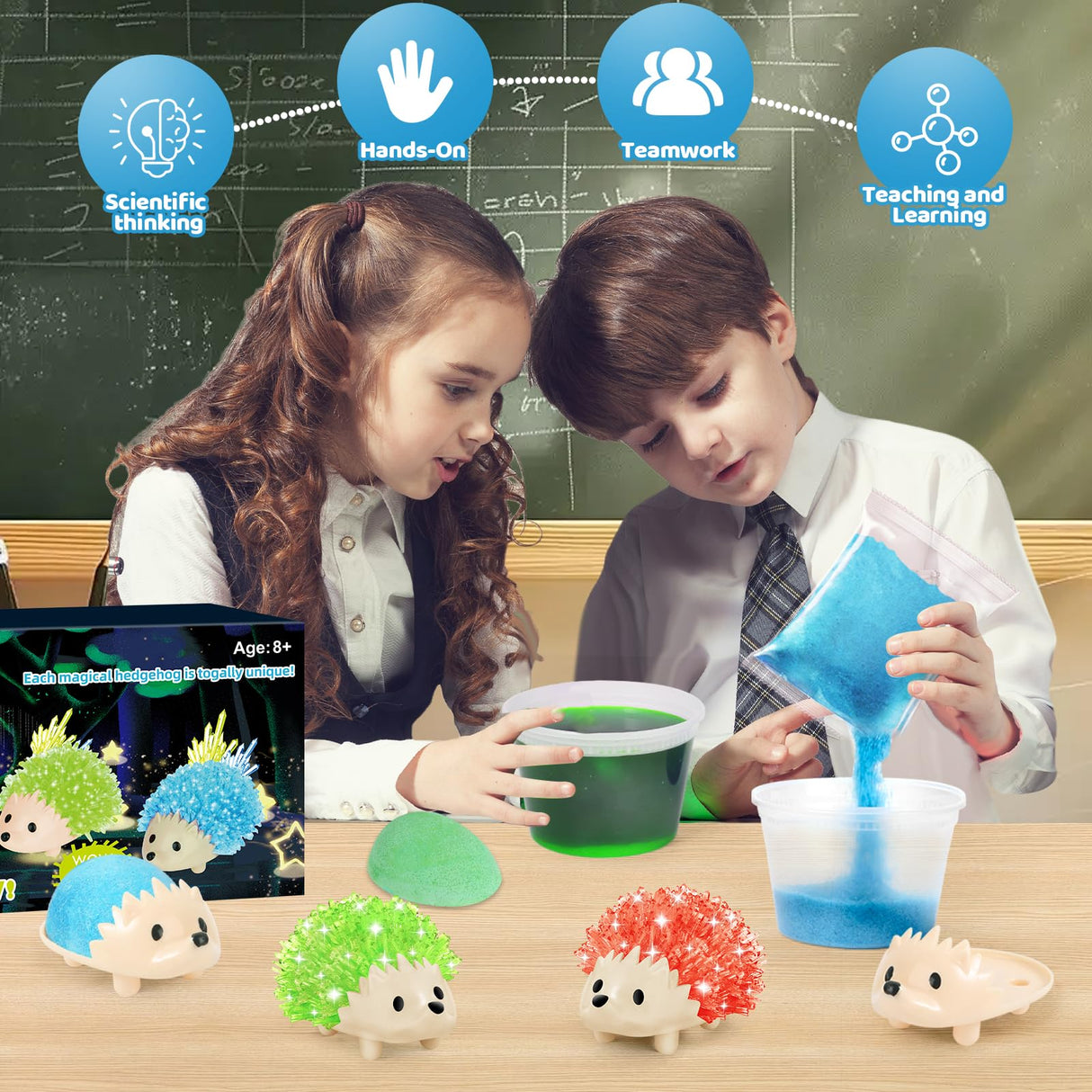 sdaymol Crystal Growing Kit,Science Kits for Kids Age 8-12,DIY Science Experiments Lab Learning & Educational Toys,STEM Projects Toys Gifts for Boys & Girls Ages 8 9 10 12 sdaymol