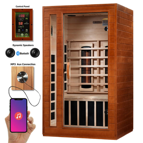 Dynamic Cardoba DYN-6203-02 Full Spectrum Ultra Low EMF (Under 8 MG) FAR Infrared Sauna - Curb Side Delivery DYNAMIC SAUNAS