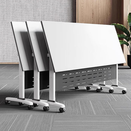 HSHBDDM Conference Table Foldable Meeting Tables, Conference Rooms Training Rooms Flip Top Mobile Training Table, Rolling Meeting Table with Caster Wheels, Suitable for Office,Meeting Room,classr HSHBDDM