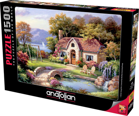 Anatolian Puzzle - Stone Bridge Cottage, 1500 Piece Jigsaw Puzzle, #4559, Multicolor (ANA4559) Anatolian