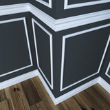 1811-4WHW Unfinished White Hardwood Rope Embossed Trim Moulding ORNAMENTAL