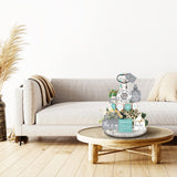 11 Pcs Farmhouse Tiered Tray Decor Home Wood Sign Rustic Home Sweet Home Simply Blessed Wooden Beads Tiered Tray Decorations Set for Home Kitchen Table FairySandy