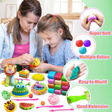 FAGNBED Air Dry Clay 24 Colors, Modeling Magic Clay Set with 5 Sculpting Tools, Gift for Ages 3-12 Boys and Girls FAGNBED