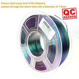 Stronghero3D PLA 3D Printer Filament 1.75mm,Chameleon,Color Change Filament, Rainbow,Muticolor Filament,Accuracy +/-0.05mm Net Weight 1kg(2.2lbs) forr Ender3 Cr10 Stronghero3D