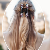 40 Pack Hair Claw Clips Cover Sublimation Blanks for Square Claw Clips Sublimation Hair Claw Clips Cover Blanks Including Strong Double-sided Adhesive Pu Leather Sublimation Blanks for Rectangle Clips Guiqulai