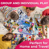 QUOKKA Magnetic Toddler Puzzles Ages 4-6 - 2x48 Travel Puzzles Games for Kids 3-5 Years Old - Activities Car Toy for Boys and Girls 2-4 yo - Polar & Jungle Animals Learning Magnet for Road Trip QUOKKA