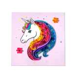 C.S. Kids DIY Paper Quilling Arts & Crafts Gifts – Unicorn| 3D Paper Quilling Design Kits for Kids, Make Your Own Paper Art (Paper Strips & Tools Included) C.S.KIDS