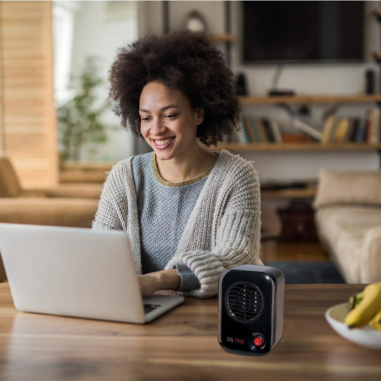 Lasko MyHeat Personal Mini Space Heater for Home with Single Speed, 6 Inches, Black, 200W, 100 Lasko