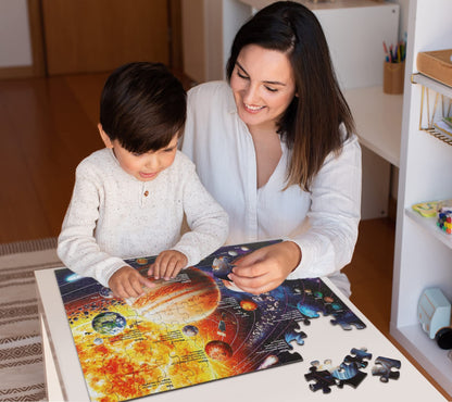 Puzzles for Kids Ages 4-8, 3-5, 6-8, 8-10 Boys Girls - 100 Piece Solar System Space Kids Jigsaw Puzzles - Science Educational Toys for Kids 5-7 Planets for Kids Solar System Toys