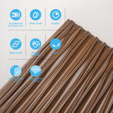 Art3d Walnut Large PVC 3D Wall Panels for Interior Wall Décor, Drop Ceiling Tile 2x4, 3D Textured Wavy Wall Panels Decorative, Pack of 6 Tiles(47.2"×23.6") Art3d