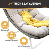 Sophia & William Outdoor Papasan Chairs with Cushion and Frame, Comfy Patio Chairs, Oversized Padded Lounge Chairs Set of 2, 350Ibs Capacity, Indoor & Outdoor Use Sophia & William