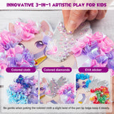 MyPixie Poke Art Kits for Girls, Arts and Crafts for Kids 4-8, DlY Creative Activity Toys, Birthday Gifts for Girls 4 5 6 7 8 9 10(Unicorn) MyPixie