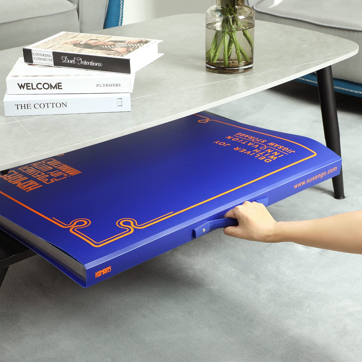 HXMARS Puzzle Storage Folder for 1000-Pieces: Large Capacity Jigsaw Puzzles Organizer Portable with 20 Pockets, Dustproof & Protective Puzzle Accessory HXMARS