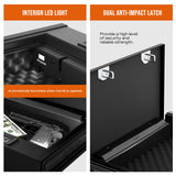 RPNB Gun Safe, Biometric Gun Safe for Pistols, Quick-Access Pistol Safe with Fingerprint & Digital Key Pad for 2 Guns and More RPNB
