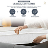 Aylas Furniture Full Size Mattress - 12 Inch Hybrid Mattress Full Size with High Density & Comfort Cold Foam with Continuous Coil Bonnell Springs - Eco-Friendly, Breathable Full Mattress Medium Firm Aylas Furniture