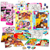 Disney Princess Jigsaw Puzzles Set for Girls- 10 Pack Bundle of Puzzles Featuring Minnie Mouse, Ariel, Jasmine, and Others, Plus Stickers and More | Disney Puzzle for Party Favors Disney