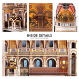 CubicFun 3D Puzzle - Large Saint Paul's Cathedral 3D Puzzles for Adults - Half-Opening Architecture, Enjoy Interior Views - Anniversary/Wedding/Souvenir/Birthday/Christmas/Teacher Gifts - 643 Pieces CubicFun