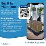 Click365 Storage Trunk, Farmhouse Style, Extra Large (33”), Deep, Woven Wicker Chest With Metal Frame, 2 Handles, Flip Top Lid and Stay Open Safety Hinges, Sustainable Eco Material, Rustic Brown ClickDecor