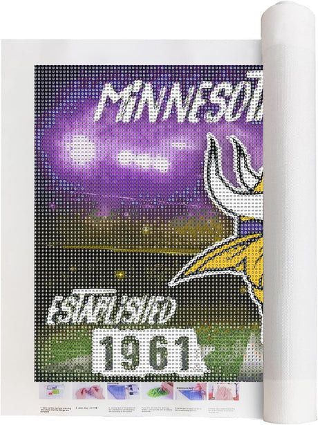 SaxSauly DIY 5D Diamond Painting Football by Number Kits for Adults, Diamond Art Painting Kits Round Full Drill Diamond Art Kits Sports Picture Arts Craft for Home Wall Art Decor 11.8x15.9 inch-31 SaxSauly