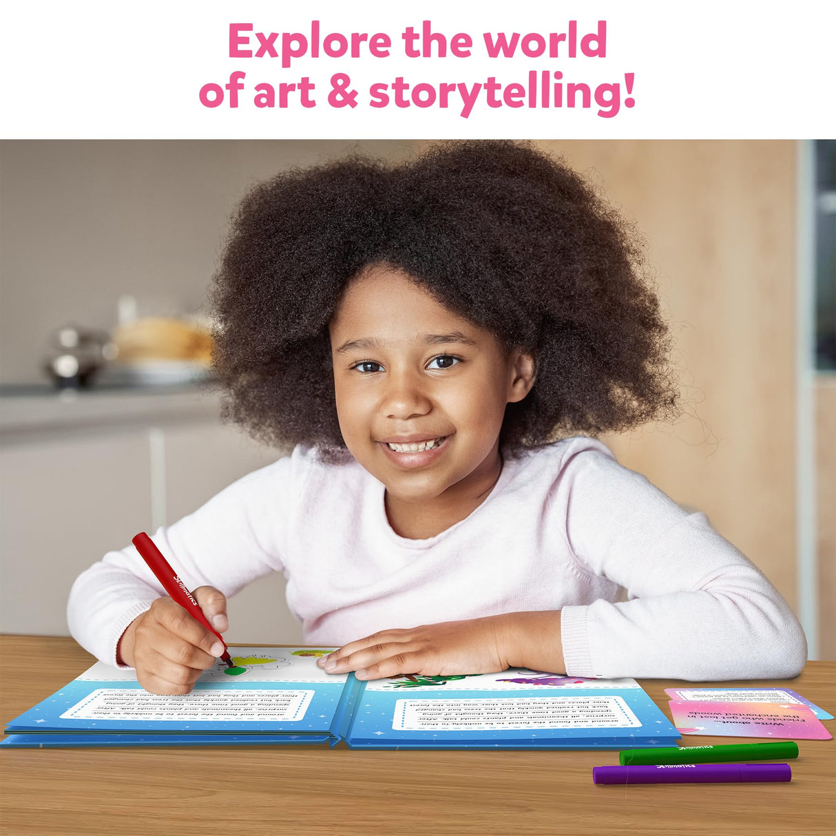 Skillmatics Storybook Art Kit & Snip Snip Unicorns & Princesses Theme Bundle, Gifts for Toddlers, Girls & Boys Ages 5, 6, 7, 8, 9, 10 Skillmatics