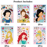 Make Your Own Princess Toys Stickers Sheet, 12 Pcs Make a Face Stickers for Kids, Themed Princess Birthday Party Favors Kids Crafts Party Supplies MaoMaoCha