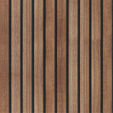 Abyssaly Wood Slat Wallpaper Peel and Stick, Brown Striped Wood Grain Contact Paper, Removable Self Adhesive Faux Wood Panel Wall Covering for Cabinets and Drawers 17.71 in X 118 in Abyssaly
