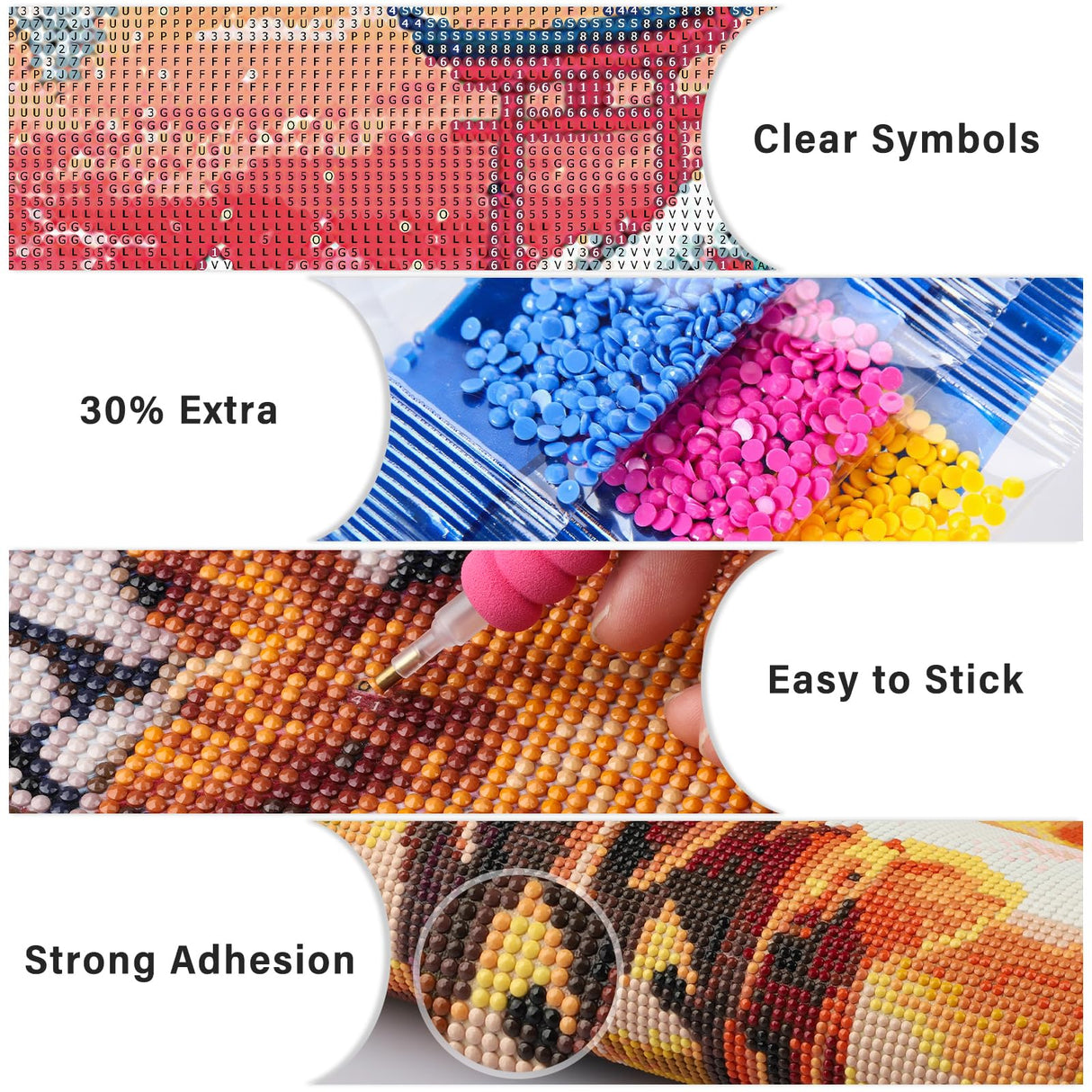 Lxmsja Cherry Blossom Diamond Art Kits for Adults, Great Wave DIY Full Drill Diamond Painting Kits for Beginners, 5D Gem Art Crafts for Adults, Home Wall Decor 16x12 inch Lxmsja