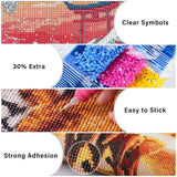 Lxmsja Cherry Blossom Diamond Art Kits for Adults, Great Wave DIY Full Drill Diamond Painting Kits for Beginners, 5D Gem Art Crafts for Adults, Home Wall Decor 16x12 inch Lxmsja