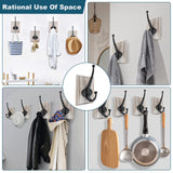 Lomuke Towel Hooks for Bathroom Wall Mounted, 2 Pack Farmhouse Rustic Wall Hooks for Hanging Coat Robe Keys, Heavy Duty Wood Black Hooks for Kitchen Bedroom Decorative (Weathered White) Lomuke