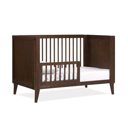 Delta Children Ollie 4-in-1 Convertible Crib - Greenguard Gold Certified, Walnut Espresso - WoodArtSupply