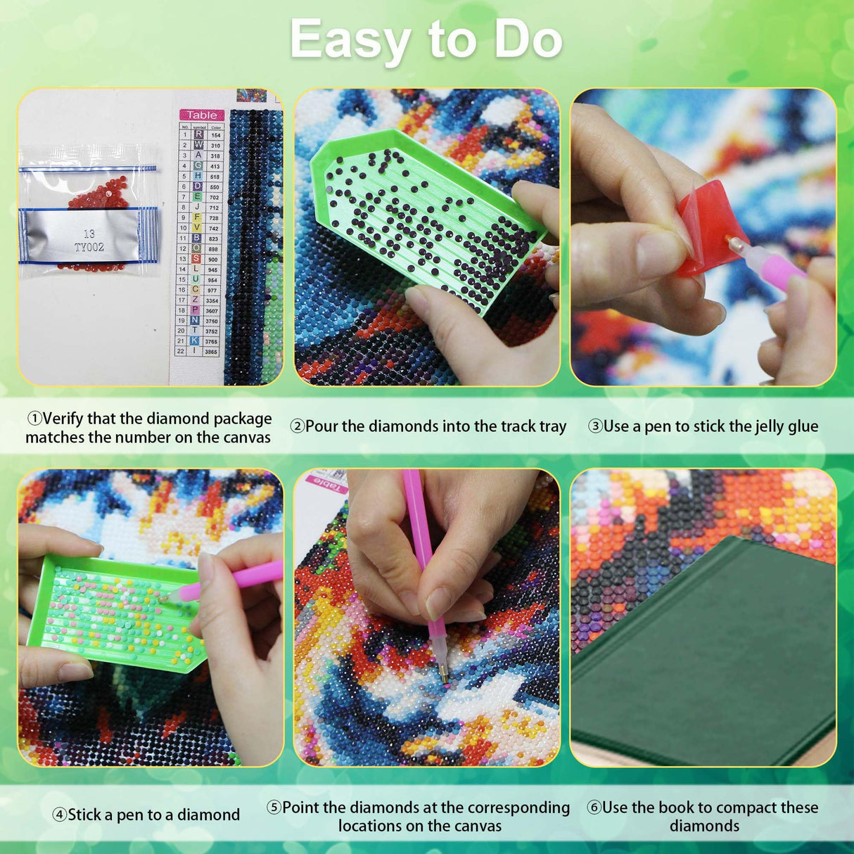 UiSdfuy Diamond Art Kits Crafts DIY 5D Diamond Art Packs Kits Full for Adults Beginner,Home Wall Decoration Gift 11.8x15.7inch (6 Pack Wild Animal) UiSdfuy