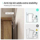 LINSY HOME 6 Drawers Dresser for Bedroom, Wood Bedroom Dresser Modern Drawer Chest, 6 Chest of Drawer, Tall Dresser for Closet, Dressers Organizer for Living Room, Closet, Hallway, Nursery LINSY HOME