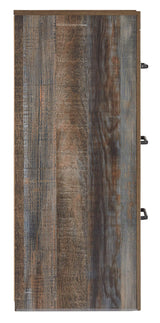 Signature Design by Ashley Drystan Rustic Industrial 6 Drawer Dresser, Weatherworn Brown Signature Design by Ashley