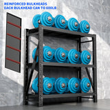 Hzdbhd Garage Shelving Unit 1 Set Rustproof 50“W Heavy Duty Storage Shelves Easy Assembly 3 Tier Adjustable Metal Steel Utility Shelf Rack Garage Storage Organize for Tools Basement,Warehouse Hzdbhd