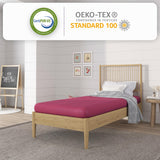 NapQueen 5 Inch Twin Memory Foam Mattress, Medium Feel, CertiPUR-US Certified, Bed in a Box, Breathable Soft Fabric Cover, Pink NapQueen